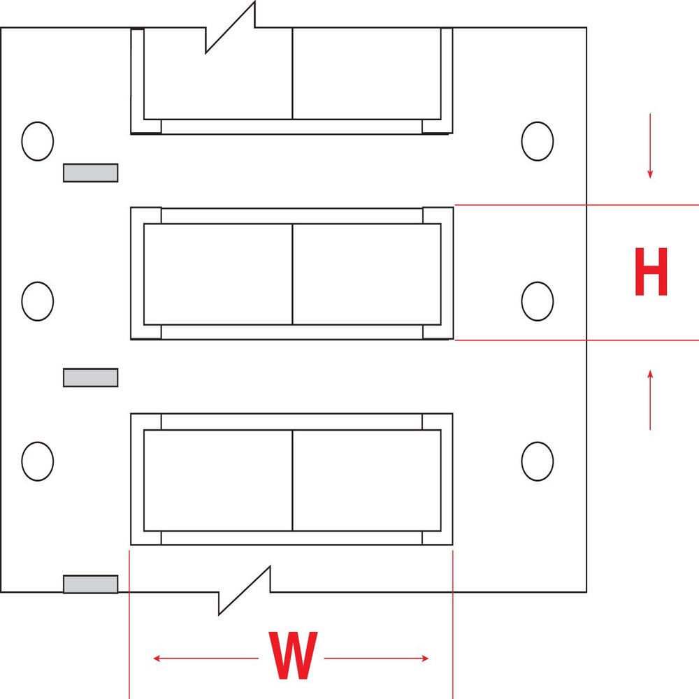 Brady ZH-500-150-WT-2 PermaSleeve Wire Marking Sleeves, 0.823" Height, 0.748" Width, Polyolefin (B-7641) White (Roll of 1000)