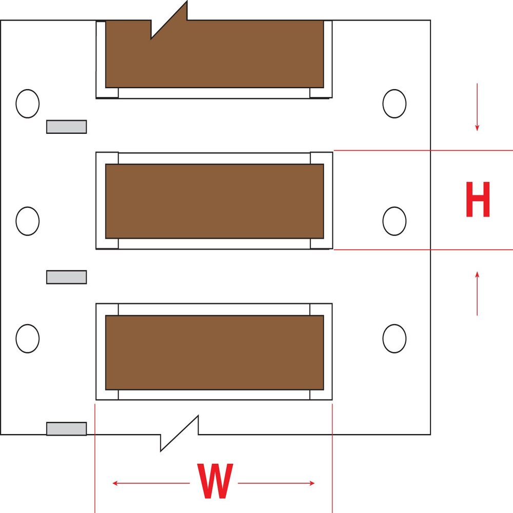 Brady 3PS-187-2-BR-S PermaSleeve Wire Marking Sleeves, 0.335" Height, 2.00" Width, Polyolefin (B-342) Brown (Roll of 500)