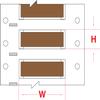 Brady 3PS-187-2-BR-S PermaSleeve Wire Marking Sleeves, 0.335" Height, 2.00" Width, Polyolefin (B-342) Brown (Roll of 500) view 1