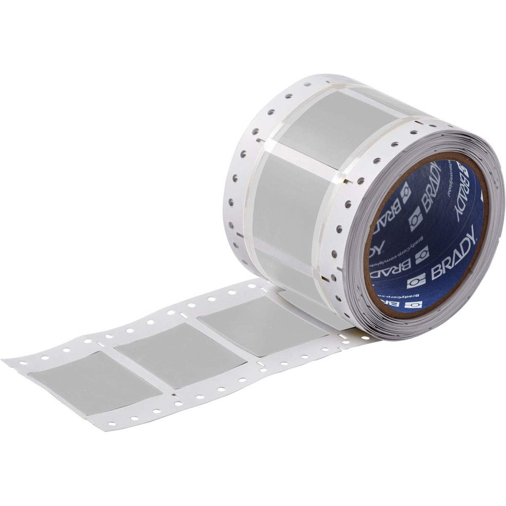 Brady 3PS-1000-2-GY-S PermaSleeve Wire Marking Sleeves, 1.660" Height, 2.00" Width, Polyolefin (B-342) Gray (Roll of 100)