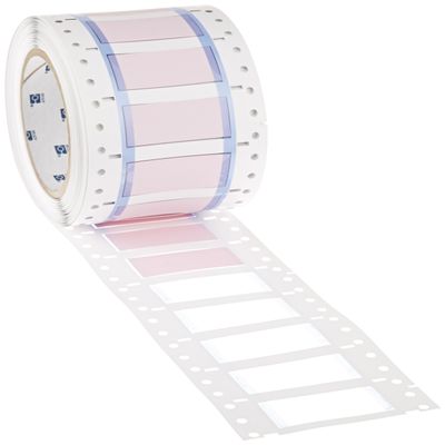 Brady 3PS-500-2-PK-S PermaSleeve Wire Marking Sleeves, 0.851" Height, 2.00" Width, Polyolefin (B-342) Pink (Roll of 250)