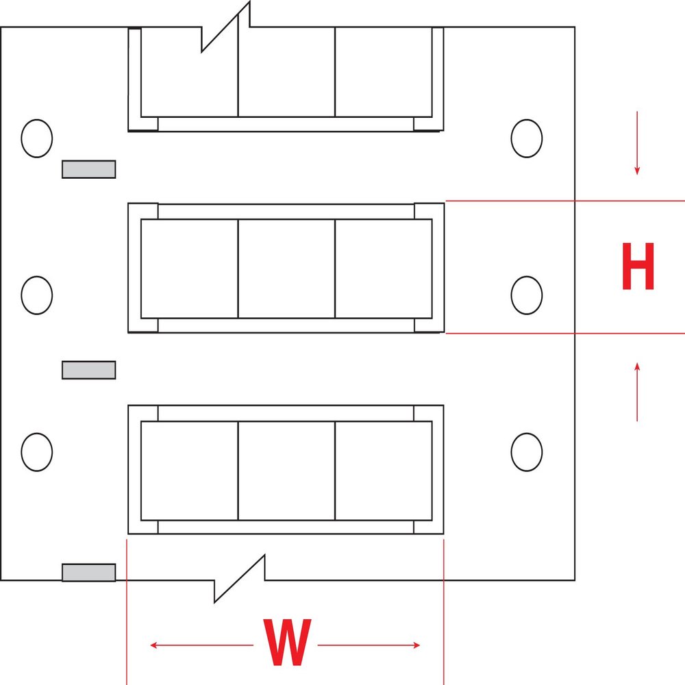 Brady HX-1000-2-WT-3 PermaSleeve Wire Marking Sleeves, 1.634" Height, 0.667" Width, Polyolefin (B-7642) White (Roll of 750)