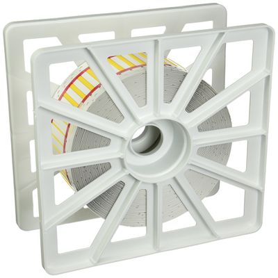 Brady 2HX-094-2-YL-2 PermaSleeve Wire Marking Sleeves, 0.197" Height, 0.984" Width, Polyolefin (B-7642) Yellow (Roll of 5000)