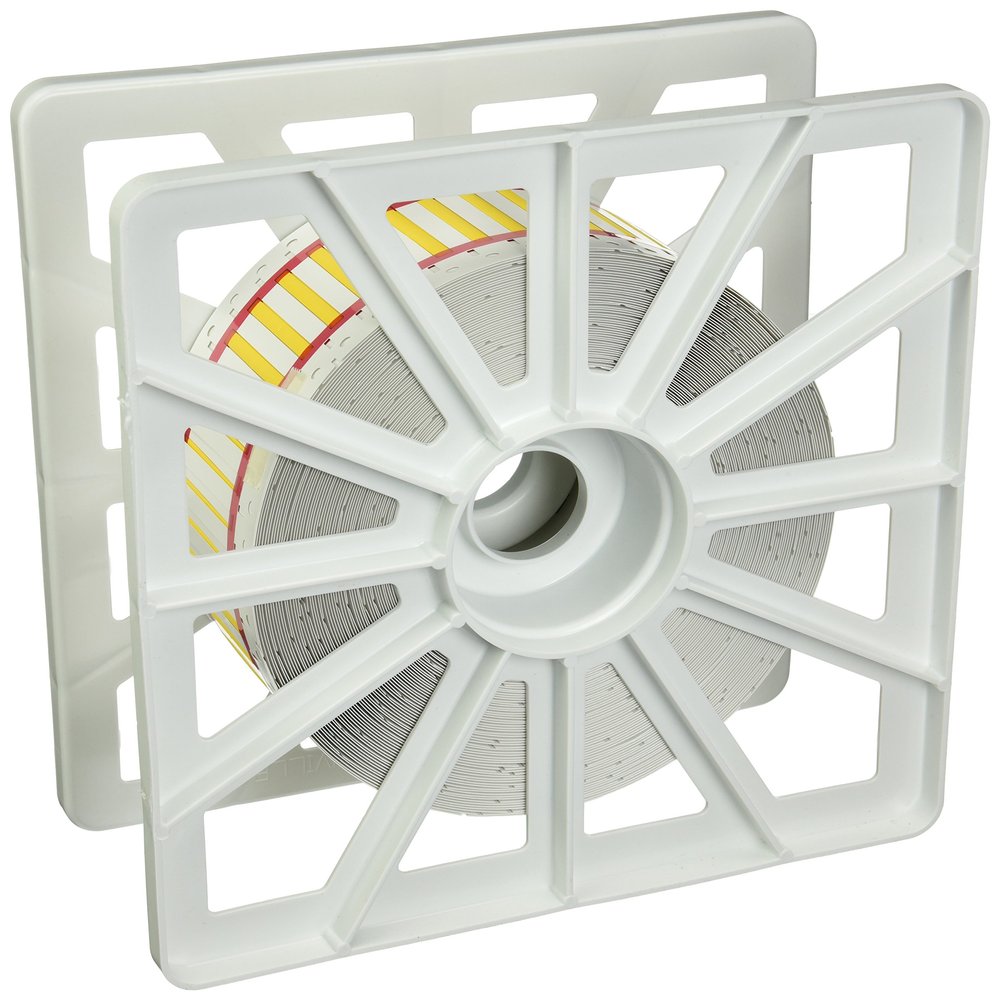Brady 2HX-094-2-YL-2 PermaSleeve Wire Marking Sleeves, 0.197" Height, 0.984" Width, Polyolefin (B-7642) Yellow (Roll of 5000)