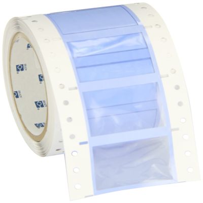 Brady PS-750-2-WT-S PermaSleeve Wire Marking Sleeves, 1.250" Height, 2.00" Width, Polyolefin (B-342) White (Roll of 100)