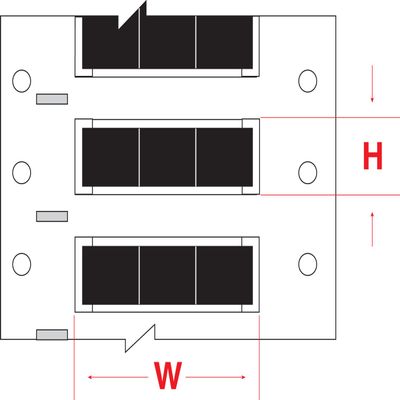 Brady 2HX-125-2-BK-3 PermaSleeve Wire Marking Sleeves, 0.244" Height, 0.667" Width, Polyolefin (B-7642) Black (Roll of 7500)