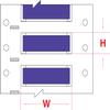 Brady 3PS-750-2-VT-S PermaSleeve Wire Marking Sleeves, 1.250" Height, 2.00" Width, Polyolefin (B-342) Violet (Roll of 100) view 1