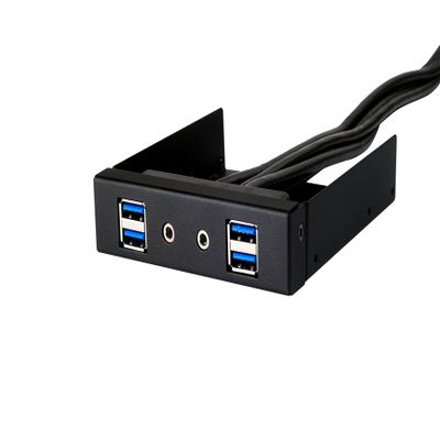 SilverStone SST-FP32B-E 3.0 x 4 USB 3.0 & Audio Port Kit for 3.5" Bay