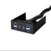 SilverStone SST-FP32B-E 3.0 x 4 USB 3.0 & Audio Port Kit for 3.5" Bay view 1