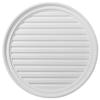 Ekena Millwork 28"W x 28"H x 1 1/8"P, Round Gable Vent Louver, Functional view 1