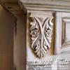 Ekena Millwork ROS04X04SPAL Springtime Square Rosette, 4 1/4"W x 4 1/4"H x 5/8"P, Alder view 2