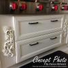 Ekena Millwork ROS04X04SPAL Springtime Square Rosette, 4 1/4"W x 4 1/4"H x 5/8"P, Alder view 3