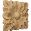 Ekena Millwork ROS05X05SPMA Springtime Square Rosette, 5"W x 5"H x 3/4"P, Maple view 2