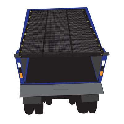 XTARPS 7' x 12' Premium Dump Truck Tarp Vinyl Mesh Tarp Fits Most Manual or Electric Dump Truck System