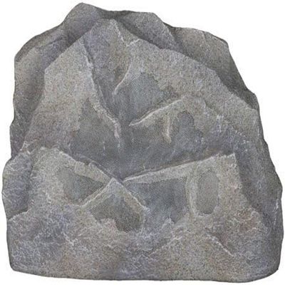 Sonance 92744 Model RK63 Granite Landscape Series Rock Outdoor Speakers, 6 1/2" (165mm) Polypropylene Cone with a Santoprene Surround, 5 Watts Minimum/100 Watts Maximum Power Handling