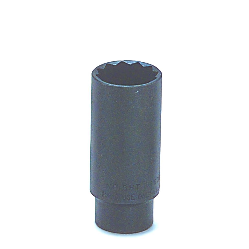 Wright Tool 34632 1/2" Drive 12 Point Deep Socket, 1"