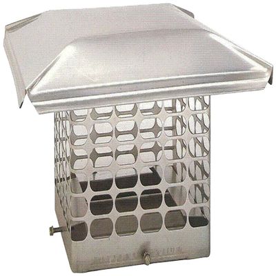 The Forever Cap CCSS88S 8 x 8-Inch Stainless Steel Single Flue Chimney Cap, Small