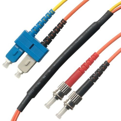 2M ST/ST Mode Conditioning Fiber Optic Cable (9/125-62.5/125) 6FT