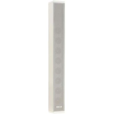 Bosch LA1-UM40E-1 40W Metal Column Loudspeaker, XLR, RCA, White, Indoor/Outdoor