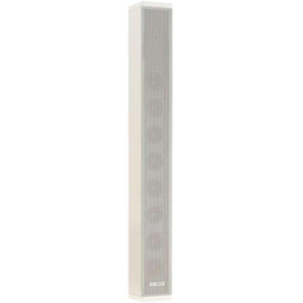 Bosch LA1-UM40E-1 40W Metal Column Loudspeaker, XLR, RCA, White, Indoor/Outdoor