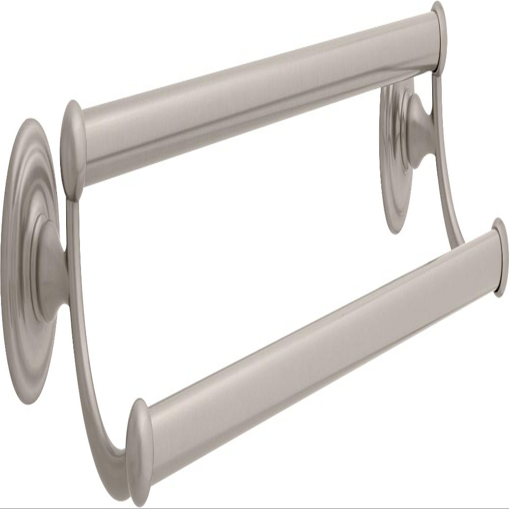 Franklin Brass Jamestown (1-Pack) 24" Towel Rack for Bathroom, Satin Nickel Double Towel Bar for Bathroom Wall Towel Holder Rod Wall Mounted Bathroom Accessories 9045SN