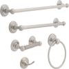 Franklin Brass Jamestown (1-Pack) 24" Towel Rack for Bathroom, Satin Nickel Double Towel Bar for Bathroom Wall Towel Holder Rod Wall Mounted Bathroom Accessories 9045SN view 3