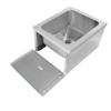 ACE Equipment Stainless Steel Floor Mount Mop Sink (24" x 24" x 14") view 2