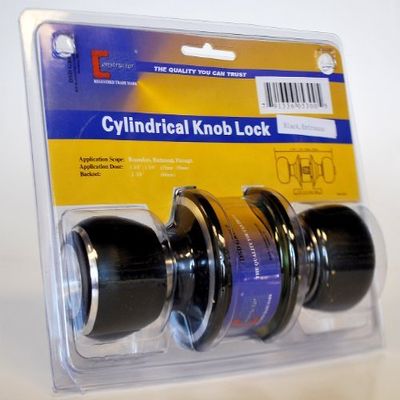 CONSTRUCTOR" "Rainbow Privacy Door Knob Handle Set Black Cylindrical Lock Premium Quality