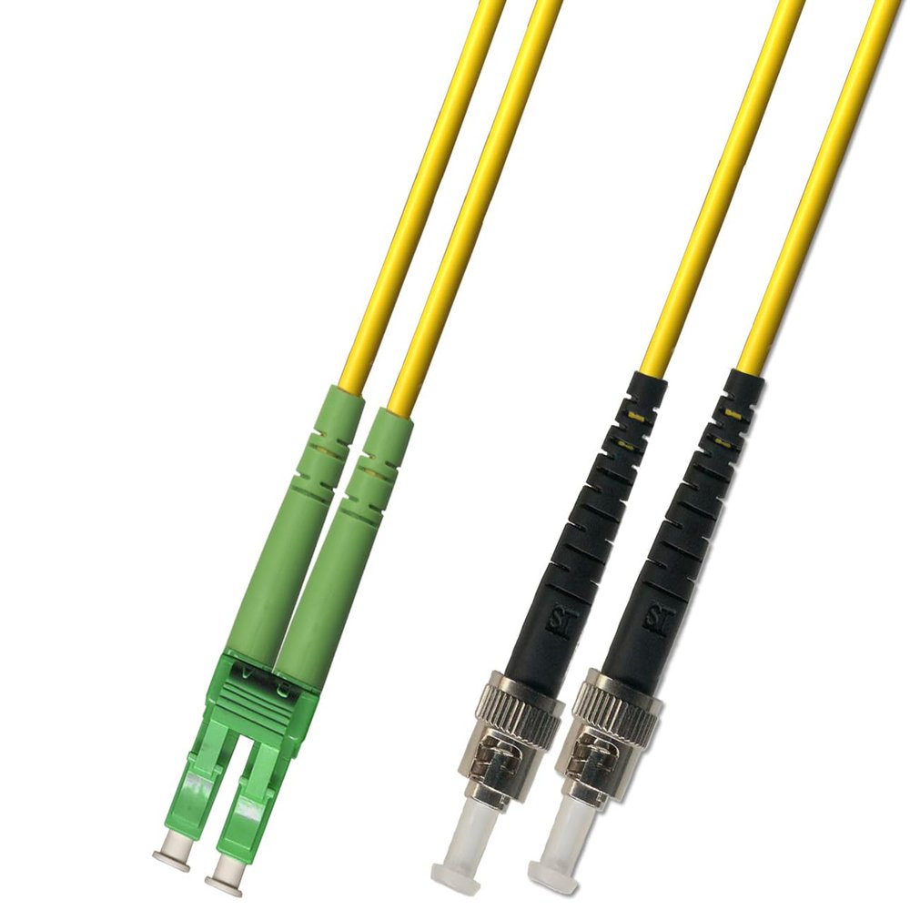 2M - Singlemode Duplex Fiber Optic Cable (9/125) - LC/APC to ST/UPC