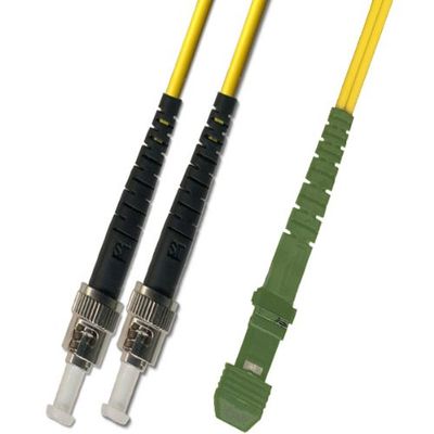 15M Singlemode Duplex Fiber Optic Cable (9/125) - ST/UPC to MTRJ/APC