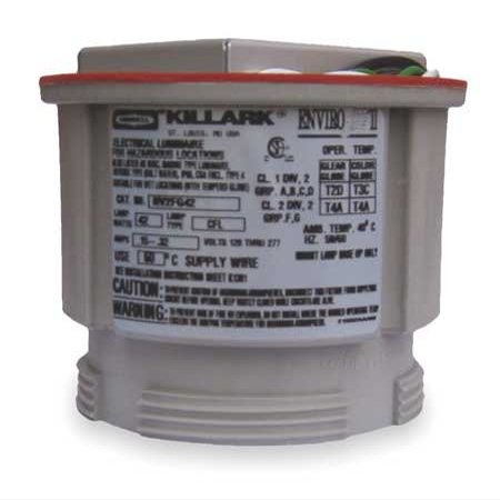 Killark 093-2407J Compact Fluorescent Fixture, GX24Q3 Lighting, Black