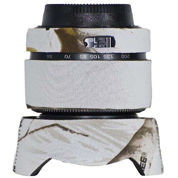 LensCoat Compatible with Nikon 55-200 f/4-5.6G ED AF-S DX Lens Cover in Realtree AP Snow