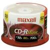 Maxell 625156 - CDR80MU50PK 80-Minute Music CD-Rs (50-ct Spindle) Red view 1
