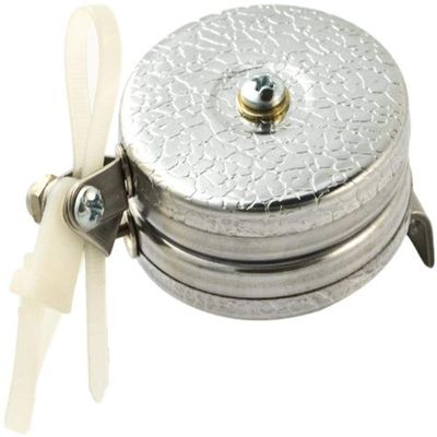 KEY-BAK Industrial Dual Retractable Reel with 48" Stainless Steel Cable, Bracket Mount, Chrome Front, Large Swivels, Zip Tie