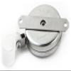 KEY-BAK Industrial Retractable Reel with 48" Stainless Steel Cable, Steel Bracket Back, Chrome Front, 8 oz. Retraction, Plastic Hose Clamp view 2