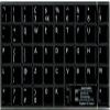 English UK Non-Transparent Keyboard Stickers Black Background (15x15 Size) view 2