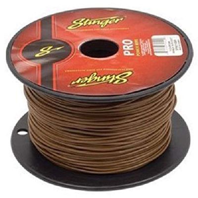 Stinger SPW318BR PRO Series 18 Gauge Primary Wire 500-Feet (Brown)