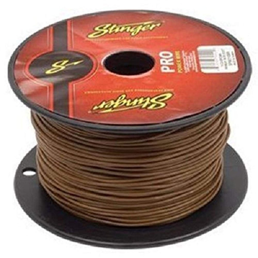 Stinger SPW318BR PRO Series 18 Gauge Primary Wire 500-Feet (Brown)