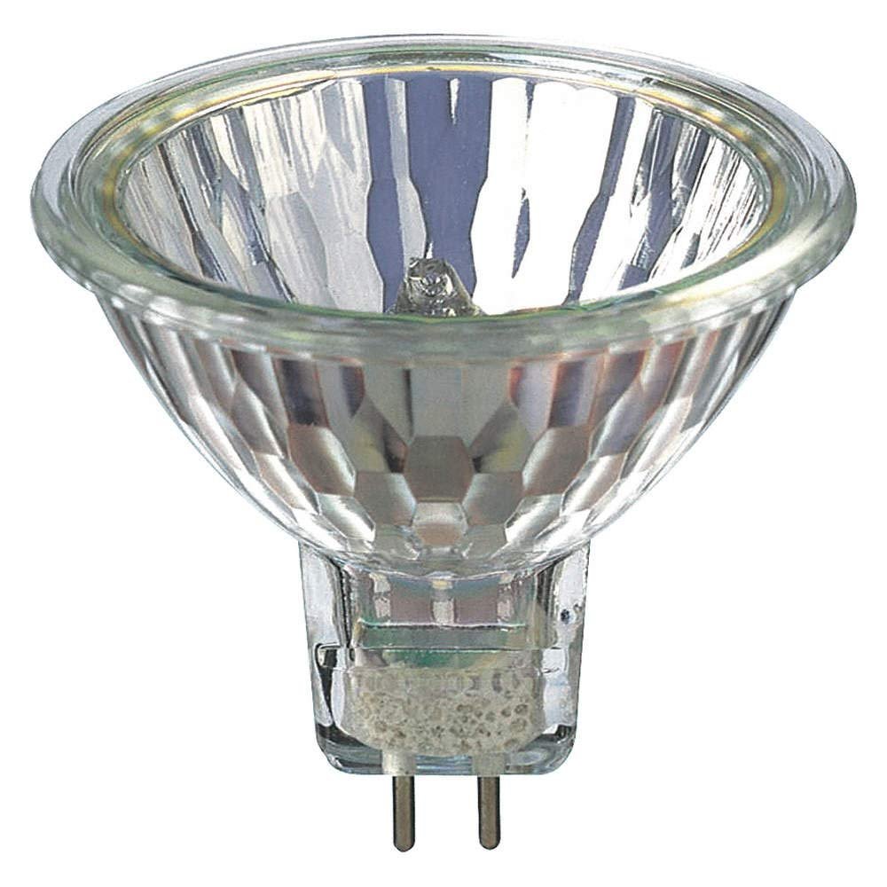 Ironsmith Lighting Products Gu 5.3 Halogen Flood Light Bulbs - Clear Glass Lens, Dimmable 2800K Warm White Light, 12 Volts 50 Watts Halogen Lamp, For Recessed & landscape Lighting - Pack of 10