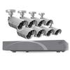 Svat 8-Channel Smart Security DVR with 8 High-resolution Outdoor Night Vision Security Cameras (11029) view 1