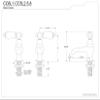Kingston Brass CC5L2 Basin Faucet (1) CCPL2CSC (1) CCPL2CSH, Polished Brass view 3