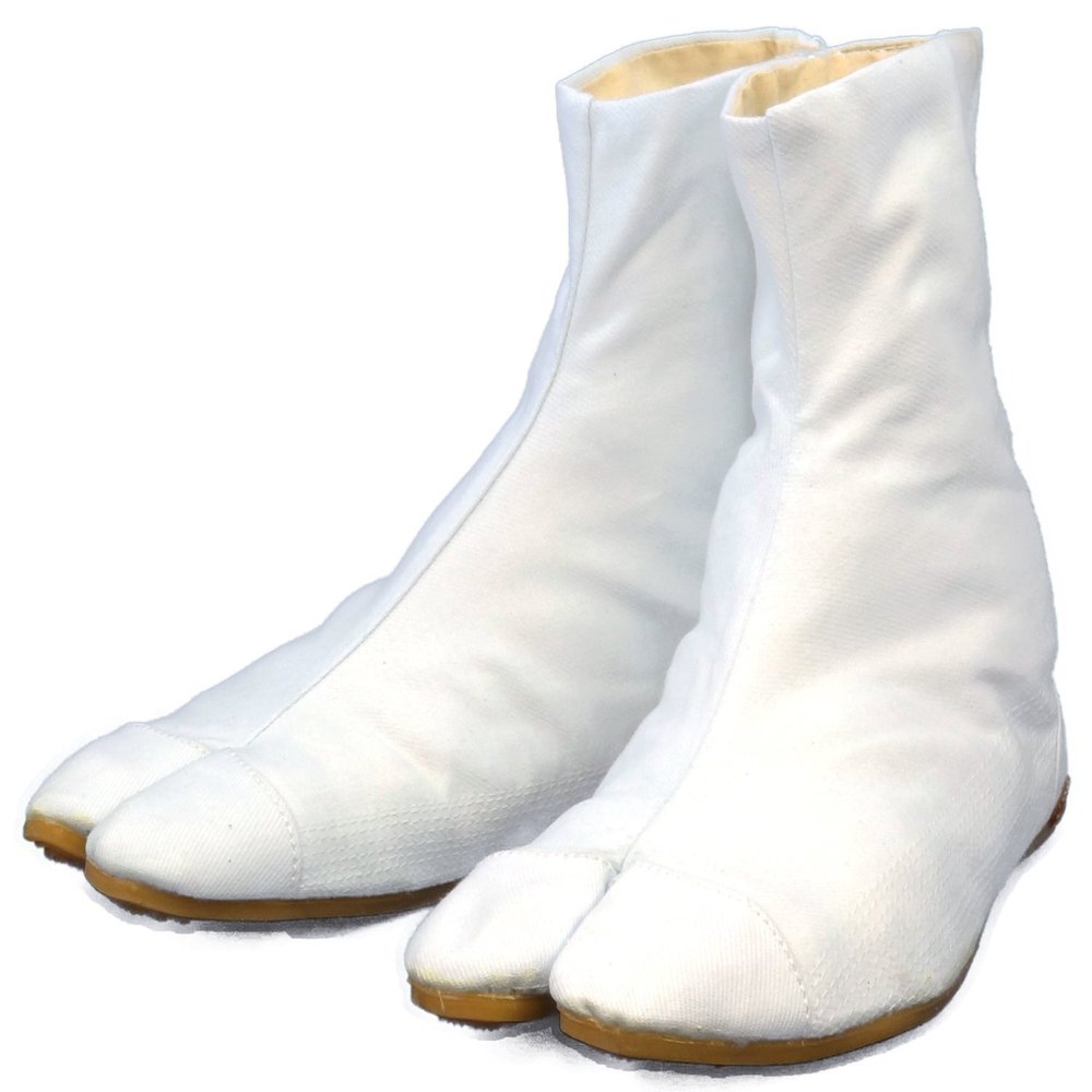 Ninja Tabi Shoes Low Top Comfort-Cushioned 7 Clips (24.5 cm) White