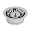 Westbrass D2089SEV-26 3-1/2" Kitchen Sink Waste Disposal Drain Flange and Basket Strainer, Polished Chrome view 1
