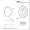 Westbrass D2089SEV-26 3-1/2" Kitchen Sink Waste Disposal Drain Flange and Basket Strainer, Polished Chrome view 2