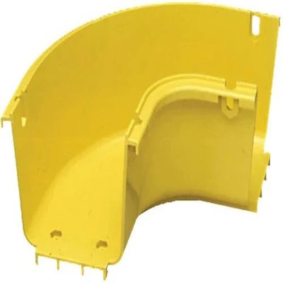 CommScope FGS-MH9E-A FiberGuide 90 4"x4" (102mm x 102mm) Horizontal Elbow Section, Yellow, Designed and Manufactured to Ensure Total Off-frame Fiber Cable Protection