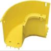CommScope FGS-MH9E-A FiberGuide 90 4"x4" (102mm x 102mm) Horizontal Elbow Section, Yellow, Designed and Manufactured to Ensure Total Off-frame Fiber Cable Protection view 1