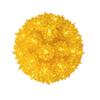 Novelty Lights 6in 50 Light Starlight Sphere, Yellow, Ornament Ball Light, 5ft Hanging Cord with S Hook, 12ft Power Cord with Stackable Plug, Commercial Grade view 1