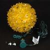Novelty Lights 6in 50 Light Starlight Sphere, Yellow, Ornament Ball Light, 5ft Hanging Cord with S Hook, 12ft Power Cord with Stackable Plug, Commercial Grade view 3