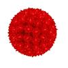 Novelty Lights 7.5in 100 Light Starlight Sphere, Red, Large Ornament Ball Light, 5ft Hanging Cord with S Hook, 12ft Power Cord with Stackable Plug, Commercial Grade view 1