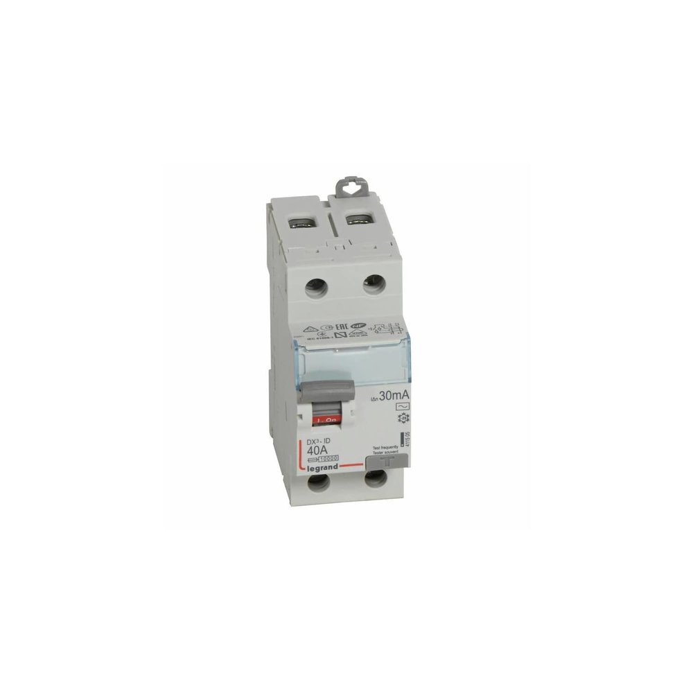 Legrand 411505 DX-ID 2P 230V 40A TypeAC 30mA 2 Modules Circuit Breaker